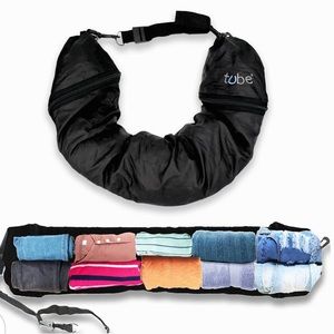 Travel pillow you stuff with clothes